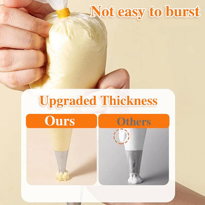 Skiennix Disposable Piping Bags - Thickened Design for Cake Decorating | 16 Inches, 500 Pcs