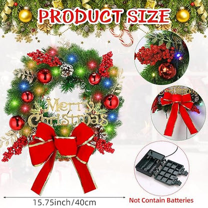 Christmas LED Wreath for Car Truck Festive Decoration - Delicate Variation