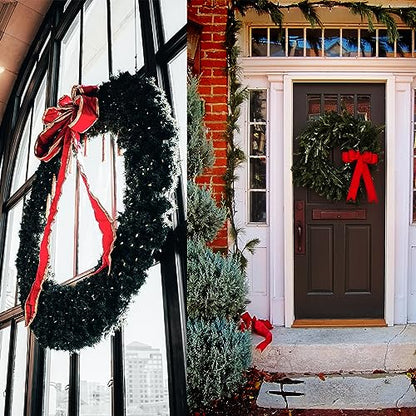 2pcs 50cm Natural Grapevine Wreath Rings for Holiday & Seasonal Decor - DIY Crafts