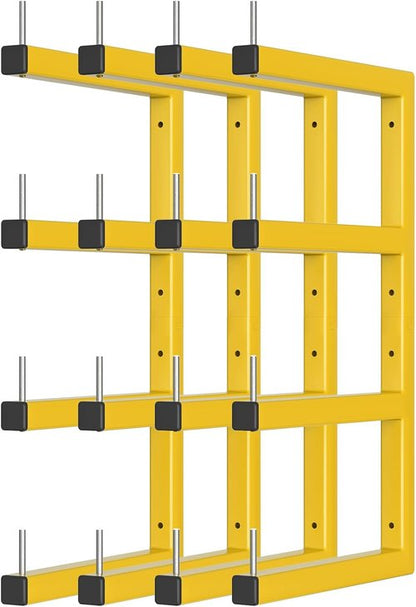 Heavy Duty Lumber Storage Rack by [Brand Name] - 8-Level Wall Mount Organizer | Holds Up to 1600 Lbs
