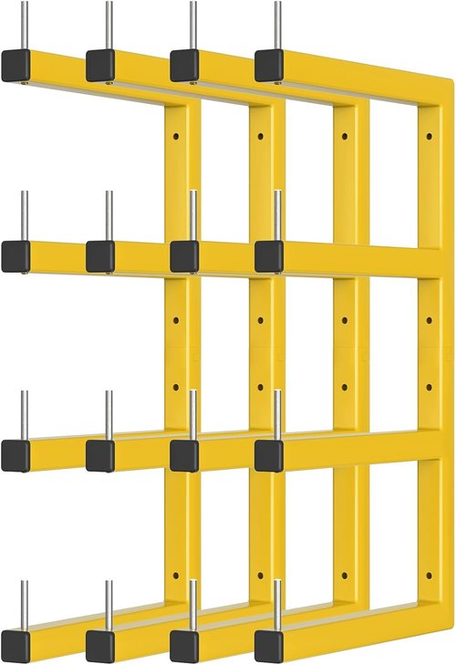 Heavy Duty Lumber Storage Rack by [Brand Name] - 8-Level Wall Mount Organizer | Holds Up to 1600 Lbs
