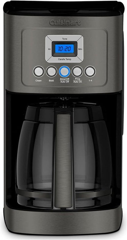 Cuisinart 14-Cup Coffee Maker - Programmable PerfecTemp with Brew Strength Control | Stainless Steel, Black