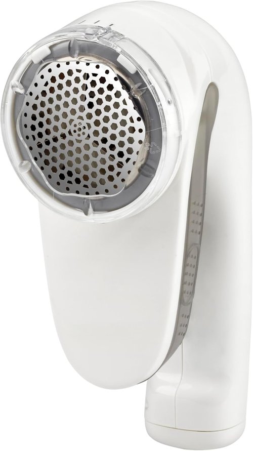 Conair Fabric Shaver - Rechargeable Lint Remover with 3 Settings | Large 2-Inch Shaving Head, White