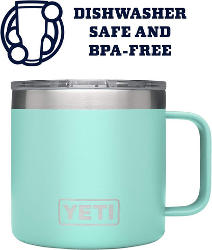 YETI Rambler 14 oz Mug - Vacuum Insulated Stainless Steel with MagSlider Lid | Durable & Stylish
