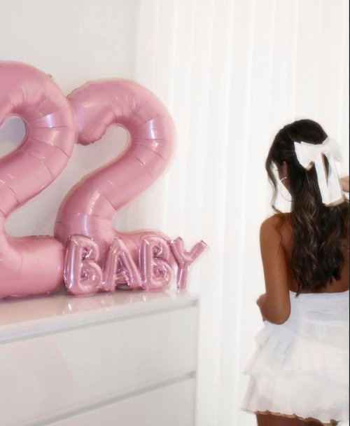 Big 23 Balloon by [Brand Name] - 40 Inch Pastel Pink Foil Number Balloon for Birthday & Graduation Celebrations