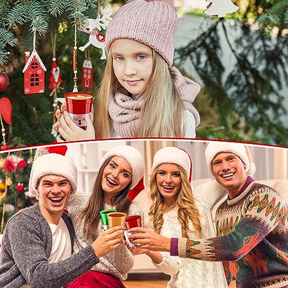 120 Pcs Christmas Plastic Cups 8 oz Reusable Stadium Cups for Holiday Parties - Variation of THIS listing