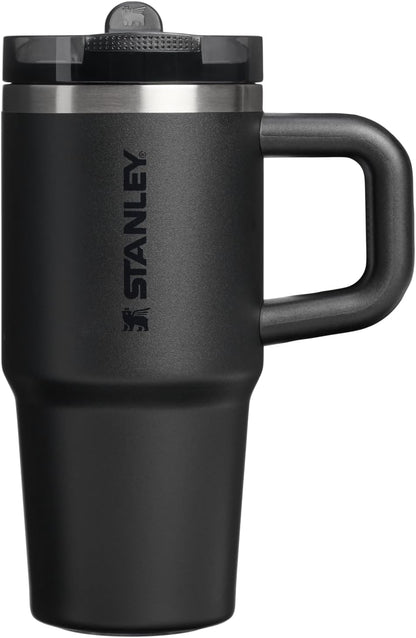 STANLEY Quencher ProTour 14 oz Tumbler - Leakproof Lid, Built-In Straw & Handle | Insulated, BPA-Free, Black 2.0