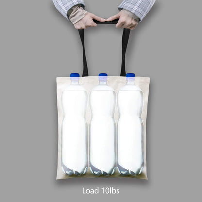 TOPDesign Cotton Tote Bags - 6-Pack Lightweight Reusable Grocery Bags for DIY & Promotions