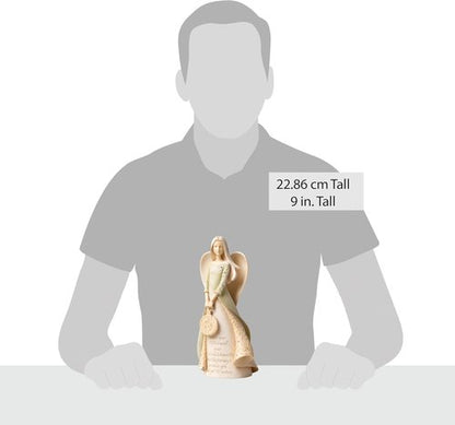 Enesco Bless Your Retirement Angel Figurine - Hand-Painted Resin Collectible Home Decor | 9 Inch