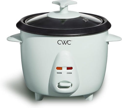 Cook With Color 6-Cup Rice Cooker - Effortless 300W Cooking for Perfectly Fluffy Rice, Sage