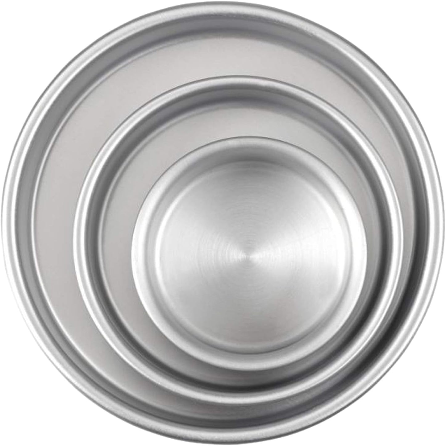 Wilton Round Cake Pan Set - 3-Piece Professional Bakeware for Tiered Cakes | Durable & Rust-Resistant, 4, 6, 8 in.