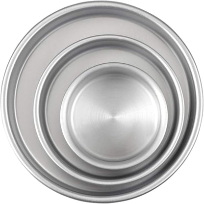 Wilton Round Cake Pan Set - 3-Piece Professional Bakeware for Tiered Cakes | Durable & Rust-Resistant, 4, 6, 8 in.