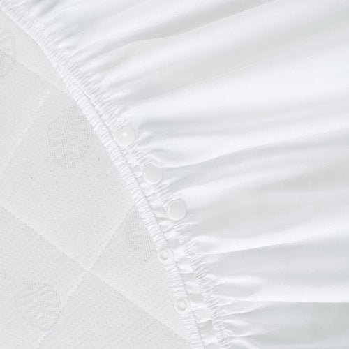 Crib Bed Skirt 28” x 52” with 14” Drop Pleated Dust Ruffle for Baby Boys Girls Elastic Adjustable Fit Toddler Bedskirt Easy On/Off Soft Nursery Standard Crib Bedding Skirts Solid White Crib Skirt