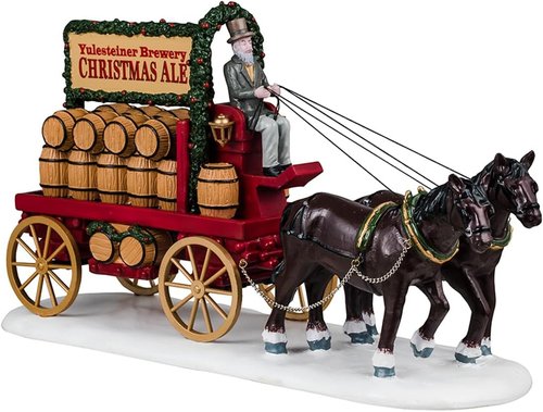 Lemax Christmas Village | Christmas Ale Delivery Figurine - Perfect Holiday Decor - 43710