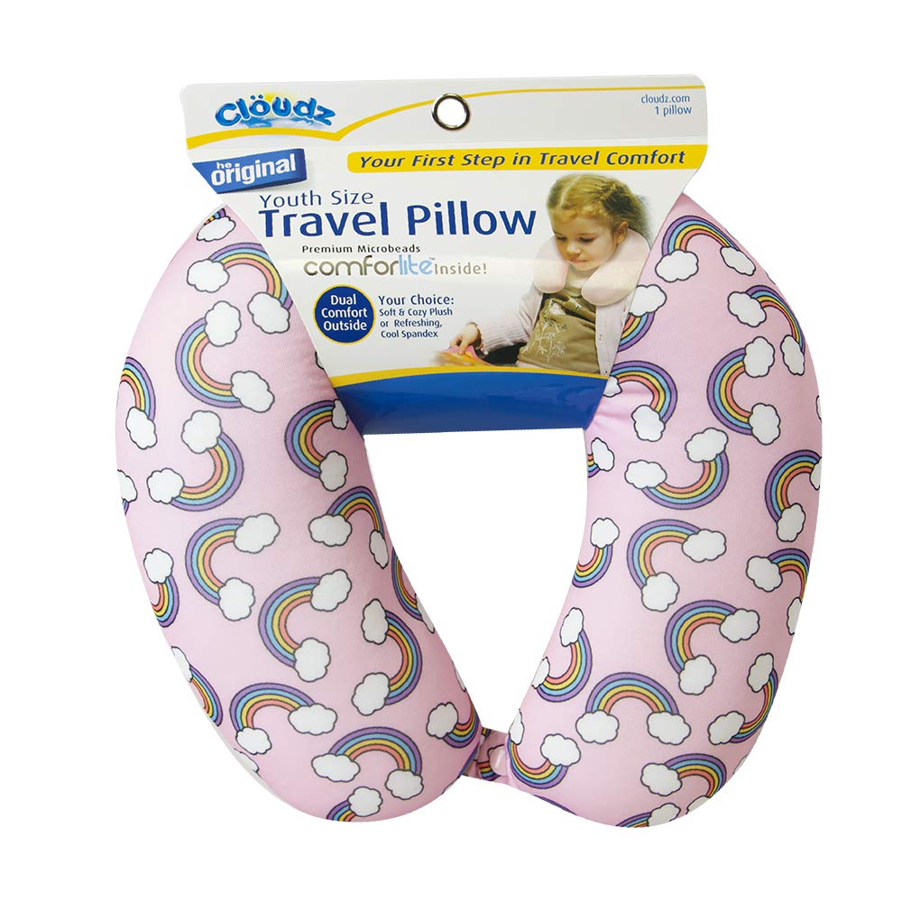 Cloudz Kids Microbead Travel Neck Pillow - Rainbow