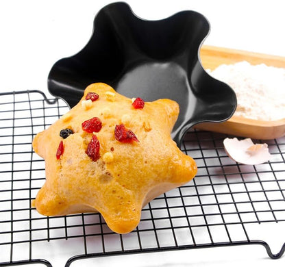 Skiennix Nonstick Taco Shell Bowl Set - 4 Large Carbon Steel Tortilla Makers for Frying & Serving