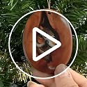 Christmas Owl Ornament - Bird Lover Holiday Decor, Tree Hollow Design