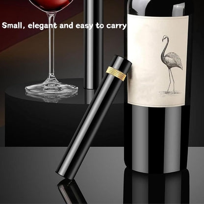 Wine Opener, MIni Wine Opener, Travel Portable Pocket Air Pressure Pump Wine Bottle Opener, Travel Porta for Home, Restaurant, Party (Red)