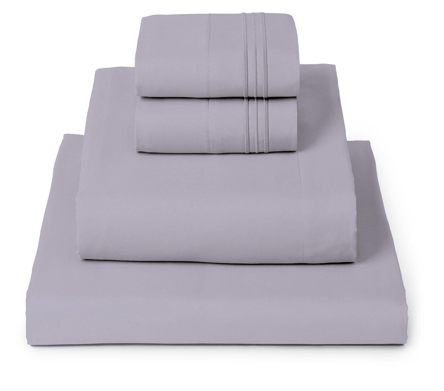 Mellanni California King Sheets Set - 4 PC Iconic Collection Bedding - Hotel Luxury, Extra Soft, Cooling Bed Sheets - Wrinkle, Fade, Stain Resistant (Cal King, Lavender)