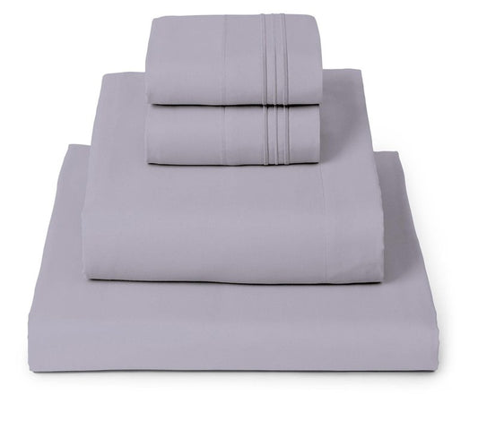 Mellanni California King Sheets Set - 4 PC Iconic Collection Bedding - Hotel Luxury, Extra Soft, Cooling Bed Sheets - Wrinkle, Fade, Stain Resistant (Cal King, Lavender)