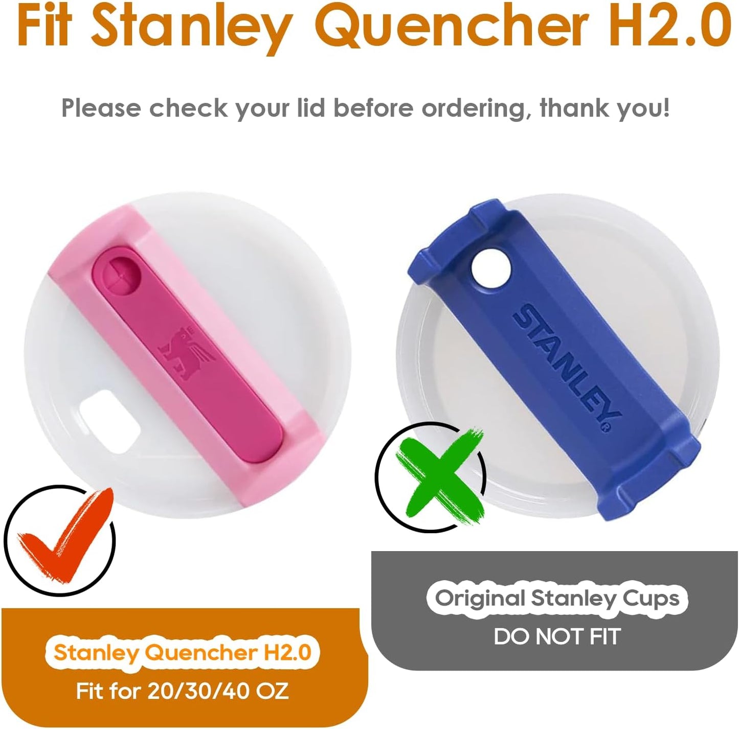 Stanley Personalized Name Plate - Custom Sparkling Tag for 40/30/20 Oz Tumblers | Unique Stanley Cup Accessory