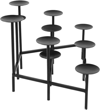 Minuteman International Cathedral Wrought Iron Fireplace Candelabra - Elegant Hearth Decor