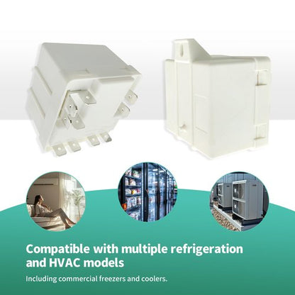 1394121 Relay (040-0166-37) – Compatible with Leer 35A Potential Relay for Refrigeration, HVAC Systems – OEM Quality, Compatible with Freezers and Coolers