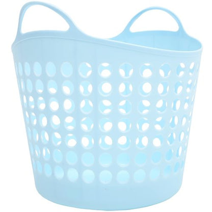 BESTOYARD Laundry Basket with Handles 13.38X12.99X10.23 Inch Plastic Dirty Clothes Storage Bin for Home Bedroom Bathroom Organization