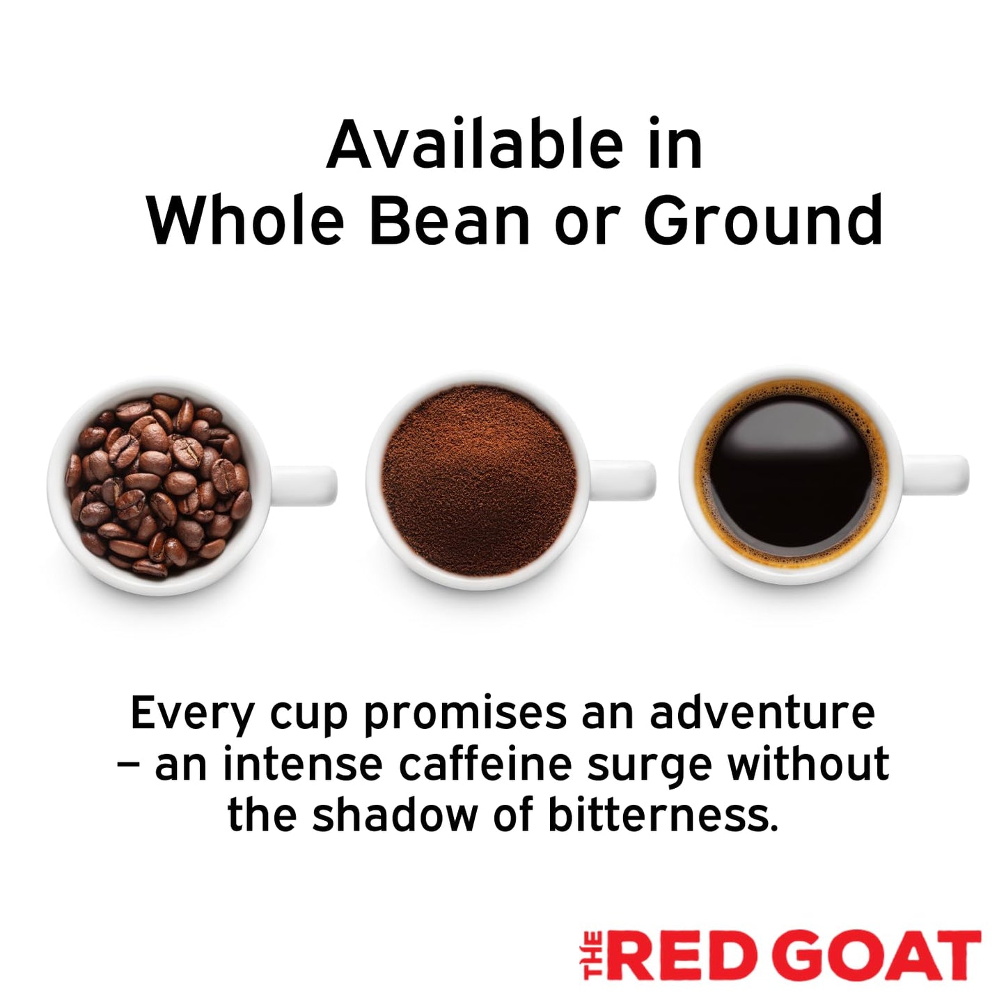 The Red Goat Whole Bean Strong Coffee | Extreme-Caffeine Coffee | Strongest Coffee on the Market | Delicious Smooth & Strong Coffee Flavor | [16 OZ] Roasted Coffee