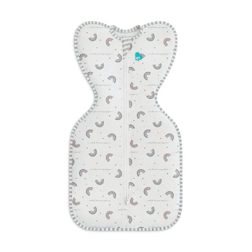 Love To Dream Swaddle UP - Baby Sleep Sack for Self-Soothing | Snug Fit, 1.0 TOG, Newborn 5-8.5lbs, Rainbow Dream