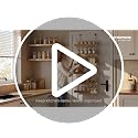 SONGMICS 6-Tier Over-the-Door Pantry Organizer Adjustable Spice Rack Black Walnut Finish