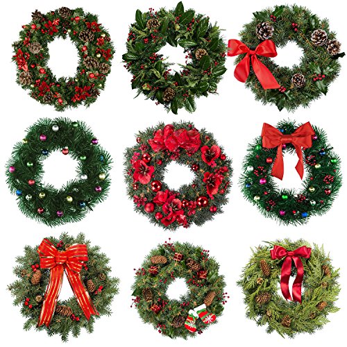 12-Inch Christmas Wire Wreath Frame Round Wreath Form for DIY Holiday Decor