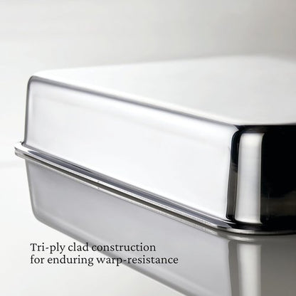 Hestan Provisions OvenBond Baking Pan - 9" x 13" Tri-Ply Rectangular Stainless Steel