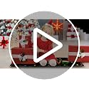 Christmas Kitchen Rugs Set of 2 Non-Slip Holiday Doormats - Jack & Sally Design