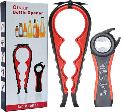 Skiennix Jar Opener - Easy Grip Bottle & Can Opener for Seniors with Arthritis | Ideal for Low Strength Hands