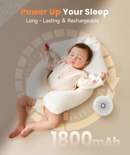 Dreamegg Portable Noise Machine - 21 Soothing Sounds & Powerful Battery | Ideal for Sleep & Travel