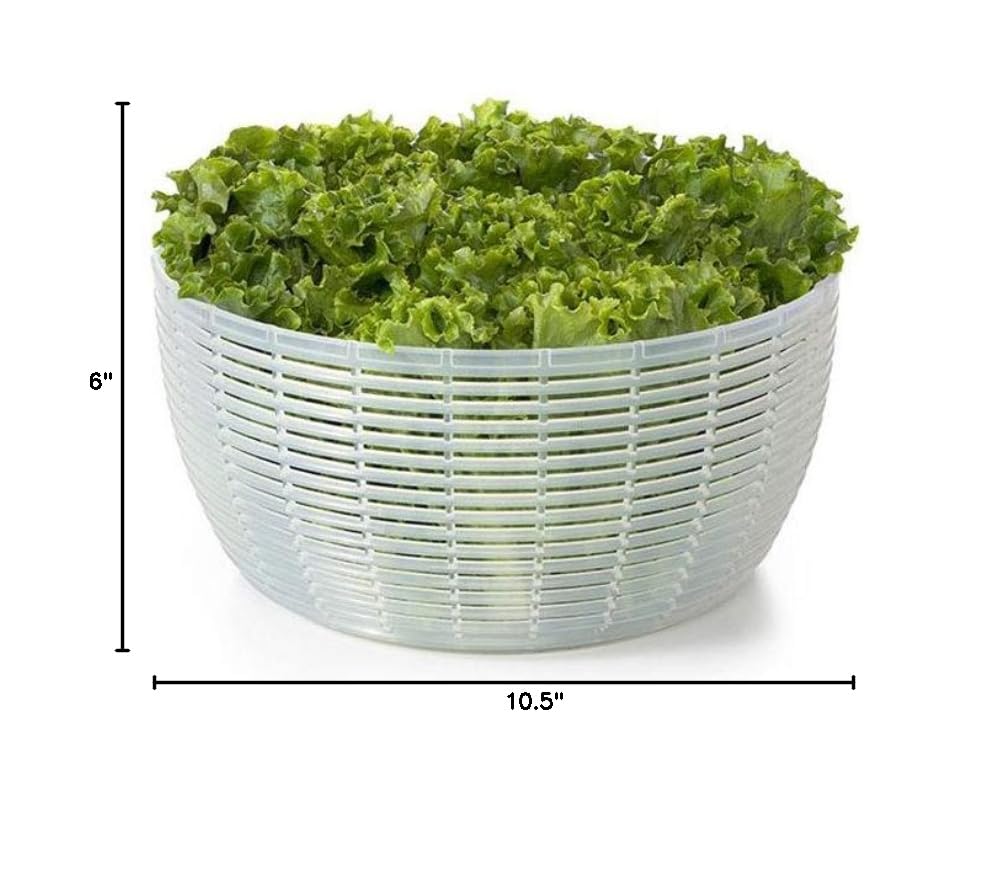 OXO Salad Spinner - Effortless Drying for Fresh Greens | Compact Design for Easy Storage