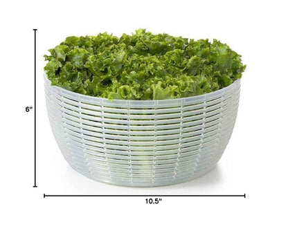 OXO Salad Spinner - Effortless Drying for Fresh Greens | Compact Design for Easy Storage