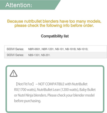 NutriBullet Extractor Blade - Compatible Replacement for 600W/900W Blenders | Grey, 1 Pack