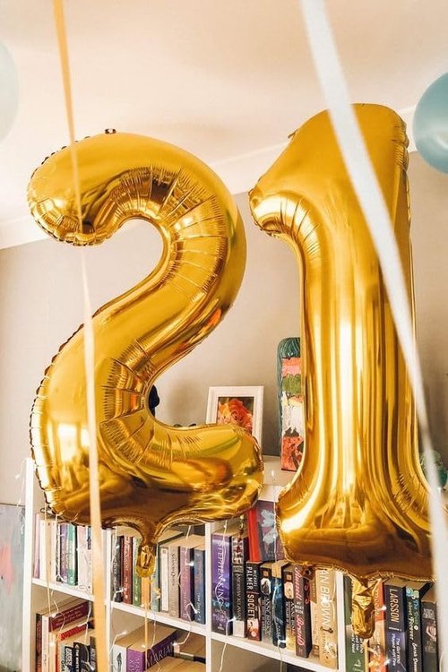 Gold Number 11 Balloon - 40 Inch Birthday Decoration for 11th Year Celebration | Perfect for Boys & Girls