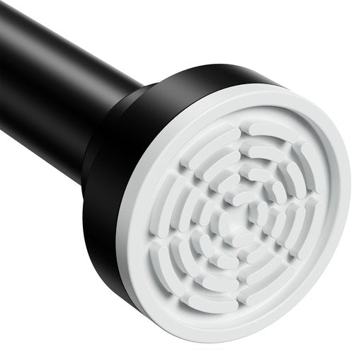 Abiglifty Black Shower Curtain Rod 30~85 Inches Adjustable Stainless Steel Shower Curtain Rods Spring Tension,Tension Curtain Rod,Non Slip,No Drilling, Sturdy and Durable.