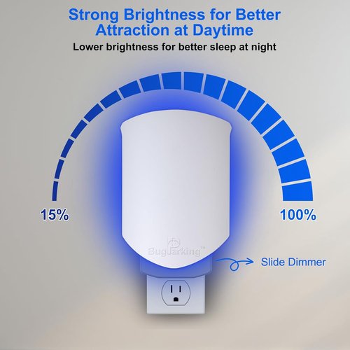 Flying Insect Trap, Plug-in UV Light for Gnats, Fruit Flies and Houseflies, Silent Sticky Catcher for Indoor Use, 1 Device & 3 Refills
