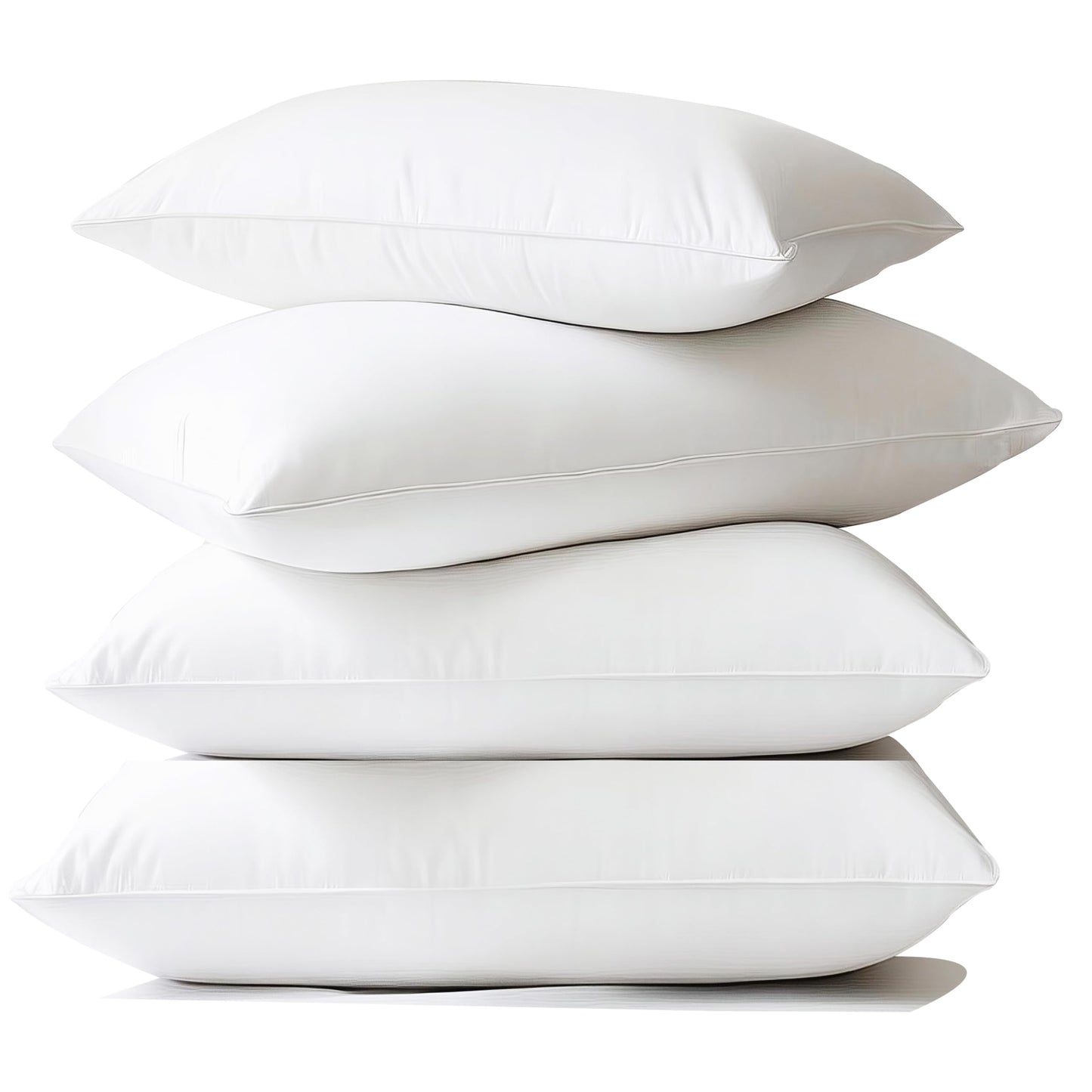 MOONVAN Waterproof Pillow Protectors Queen 20x28 Inches 4 Pack with Zipper Dust Proof Moisture Proof Sweat Proof Pillow Case Cover Protector Soft Cozy White