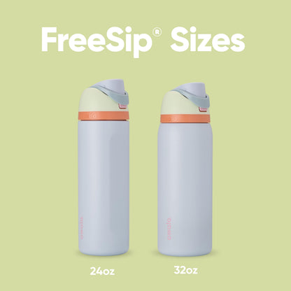 Owala FreeSip Insulated Stainless Steel Water Bottle with Straw for Sports, Travel, and School BPA-Free Sports Water Bottle, 24 oz, Beach House