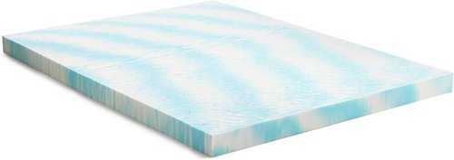 Linenspa 4 Inch Gel Memory Foam Mattress Topper - Twin Size, Cooling & Ventilated - Pressure Relief, CertiPUR Certified