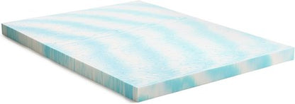 Linenspa 4 Inch Gel Memory Foam Mattress Topper - Twin Size, Cooling & Ventilated - Pressure Relief, CertiPUR Certified