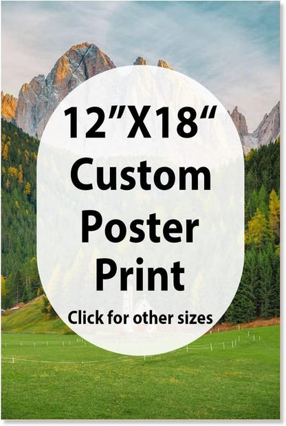 JIMUJIA Custom Canvas Art Print - Personalized Unframed Wall Decor | 12"x18" Custom Portrait for Home & Office