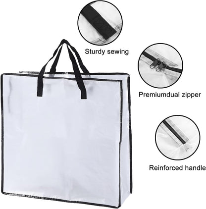 Skiennix Wreath Storage Bag - 26x9 Inch Christmas Wreath Container with Zipper & Handles | Underbed Organizer