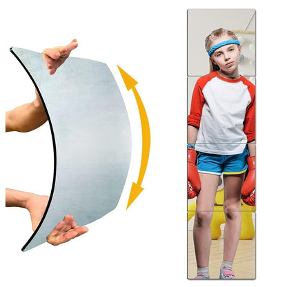 Unbreakable Full Length Mirror for Kids 4-Pack 13x11 in - Shatterproof Acrylic Door/Wall Mirrors
