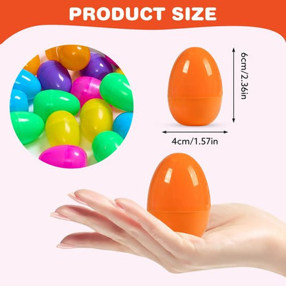 Biubumtu 30Pcs Fillable Easter Eggs, 2.36'' Plastic Bright Easter Eggs Empty Bulk Assortment, Perfect for Easter Egg Hunt/Surprise Egg